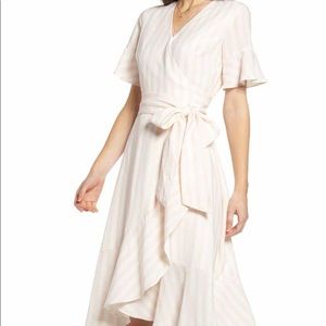 “SOLD”RACHEL PARCELL “NEW” Ruffle Wrap Dress